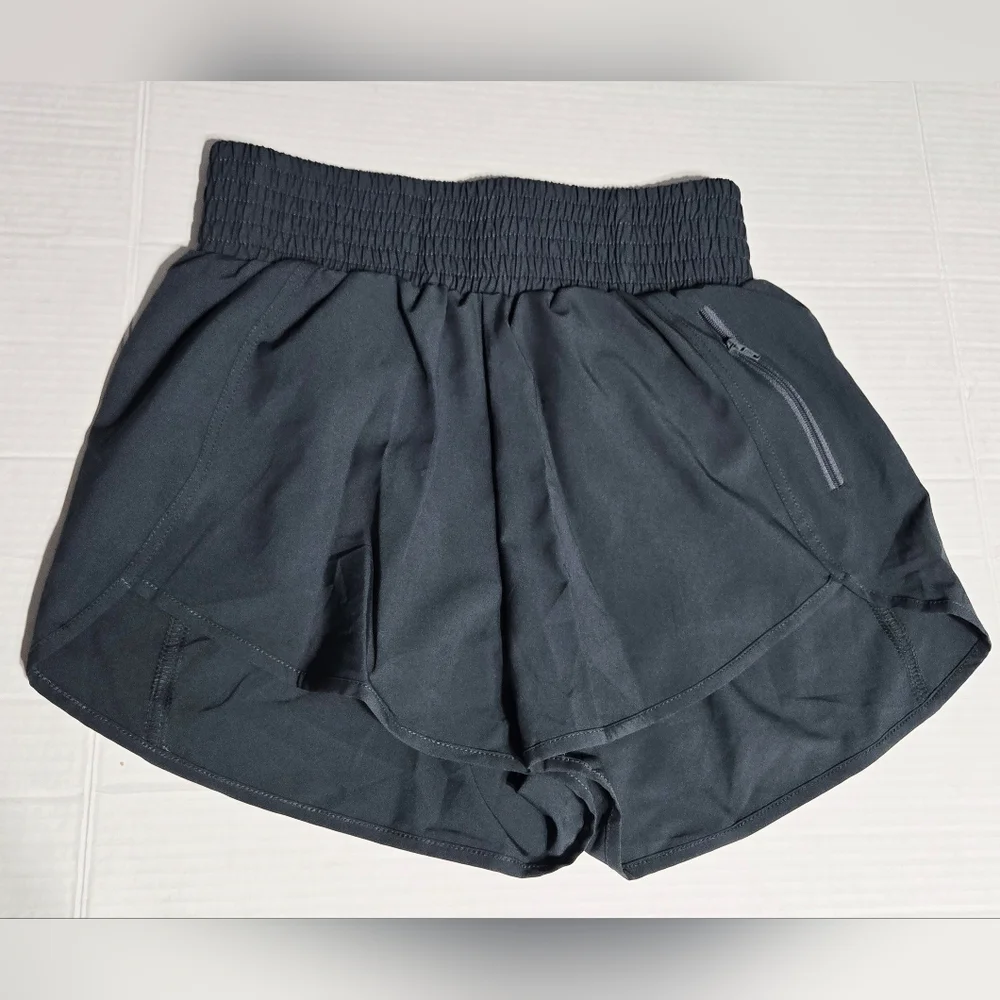 Women's High Waist Athletic Shorts Quick Dry Sporty Workout Running Shorts Small
